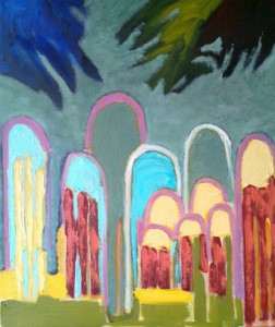 Homage to Bamboo Forest Oil, 18x24