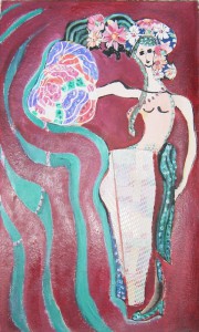 I Want to Be Alone Mixed Media, 10x14