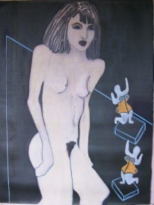 Leslie, Paris Fountain Acrylic, 36x48