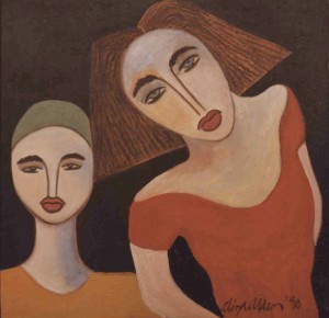 Two Women with MBAs Acrylic, 48x48