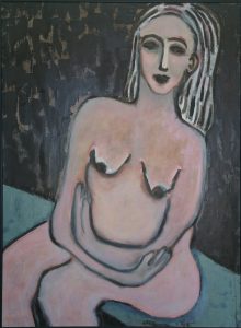 Expecting Woman Acrylic, 36x48